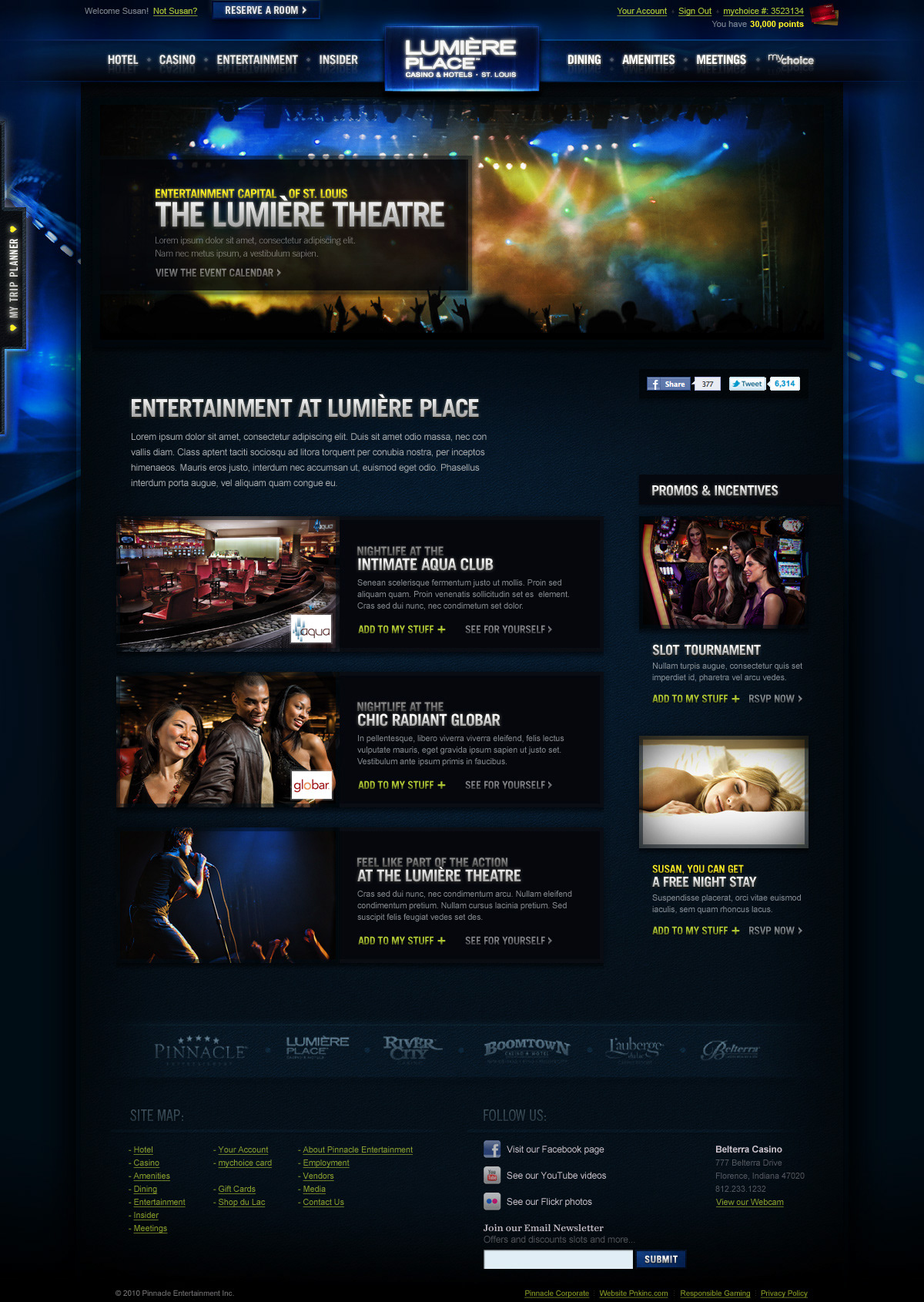 Lumiere Place Casino casino Booking Engine