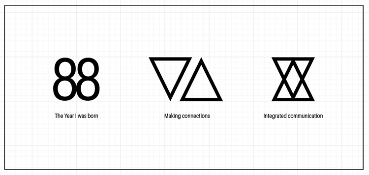 personal branding Self Promotion 88 studio businesscard Logo Design app notebook