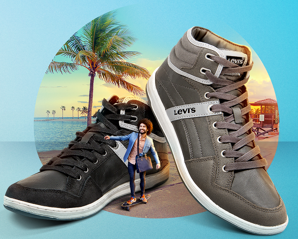 shoes levi's bay Chill Out Tropical levis photomontage