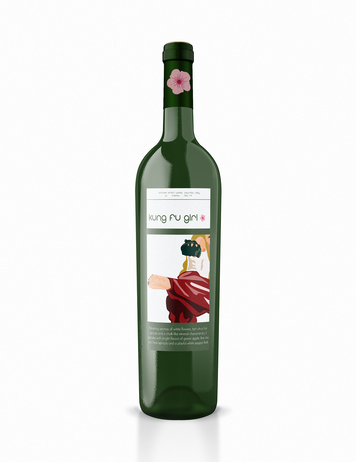 wine Wine Bottle Branding Clean Design