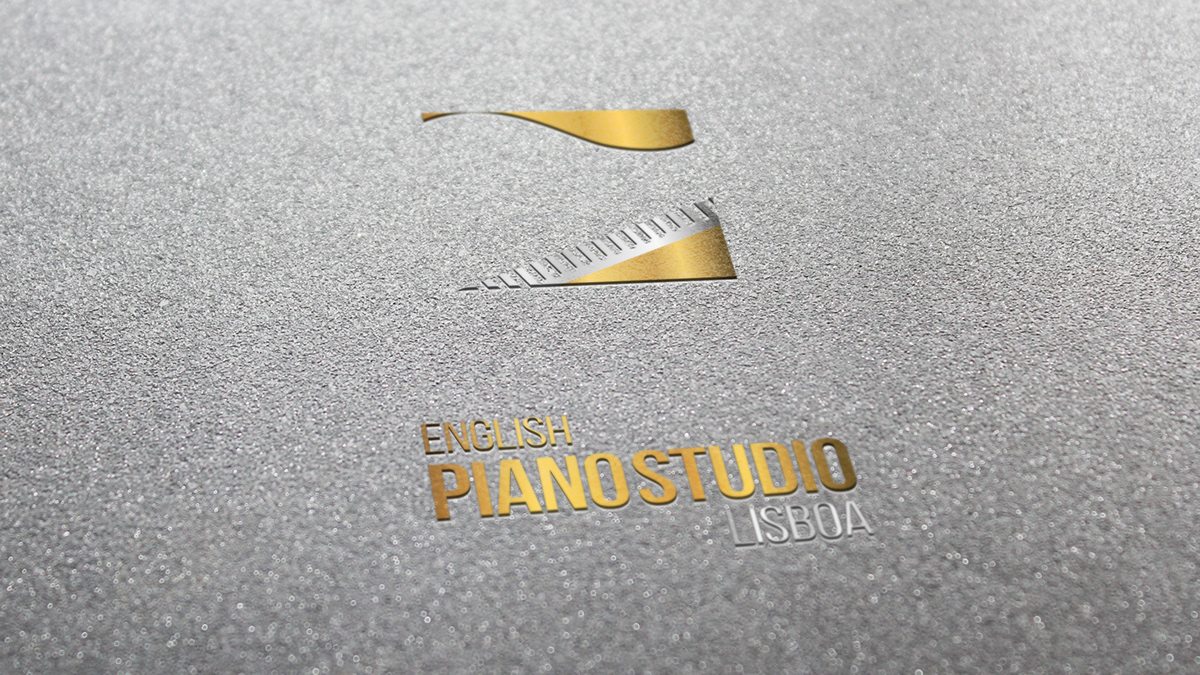 Piano branding  logo design Web Design  gold music teaching