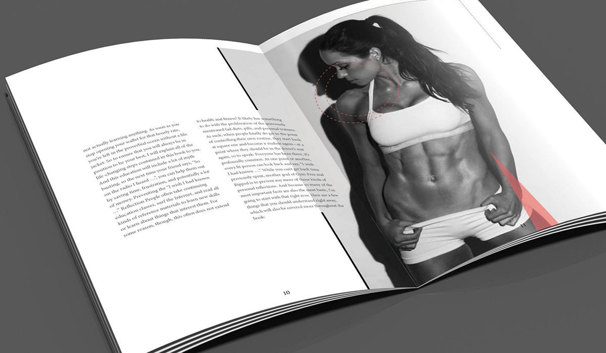 women fitness book print publication