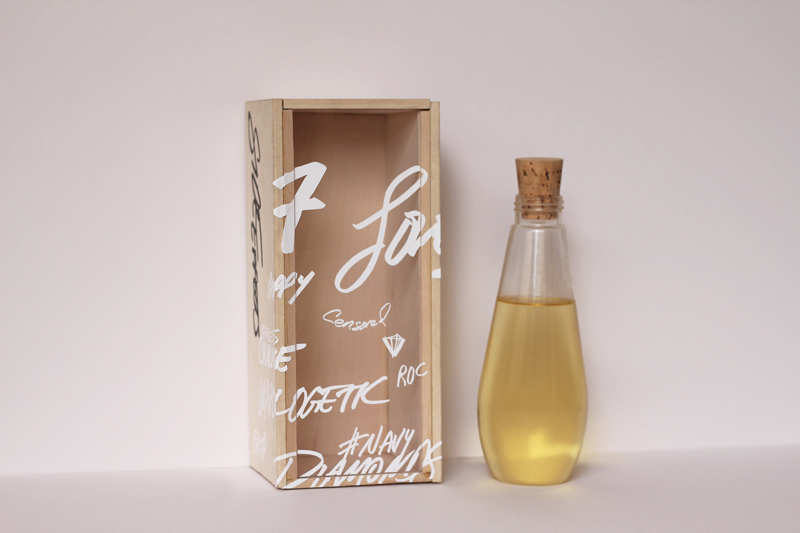 packaging design Rihanna identity wood Massage oil