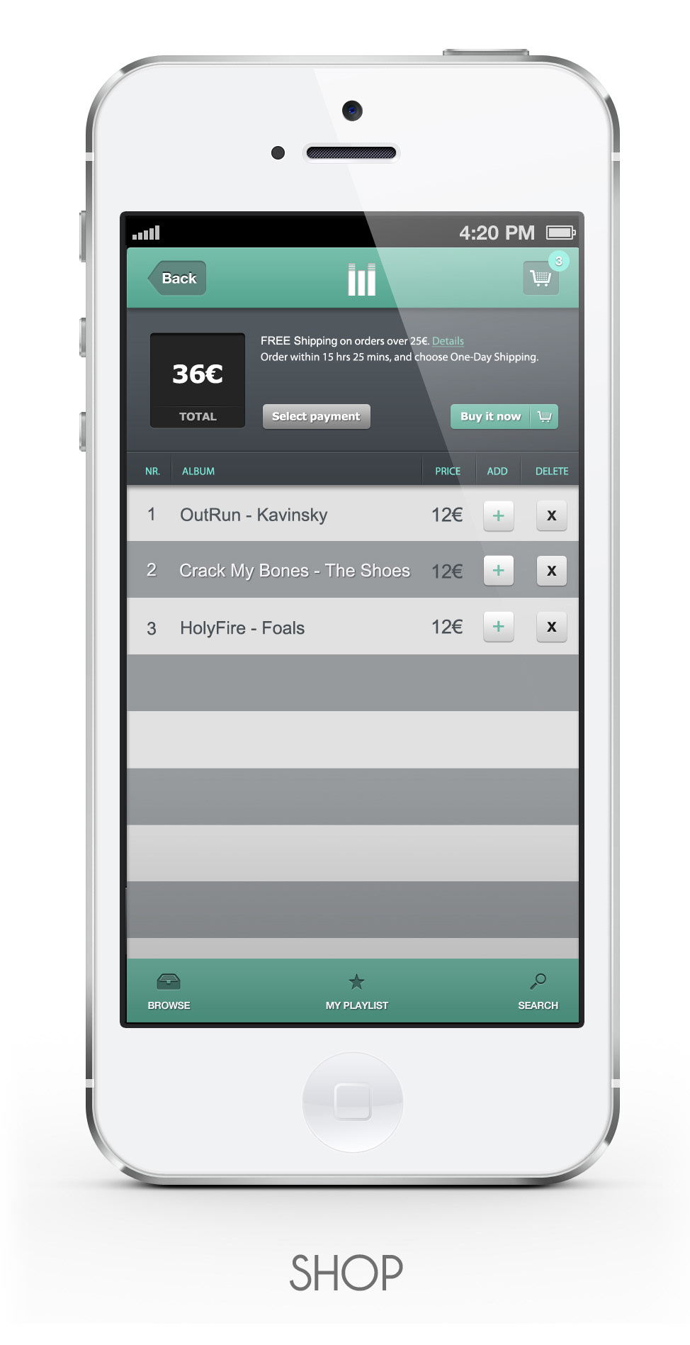 mobile application app modern design Interaction design  White music clean professionnal UI