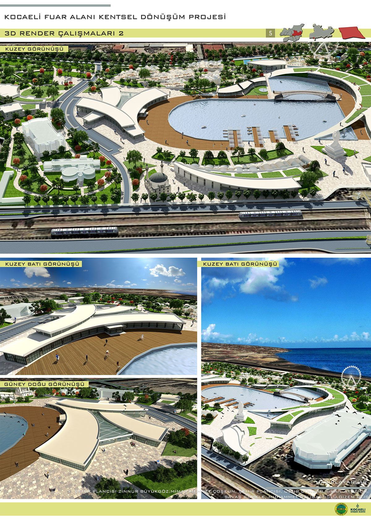 Urban Design architecture architectural design planning kocaeli FUAR ALANI KENTSEL TASARIM Master Plan