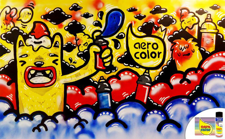 MURALISMO Mural wall paint GUTURO design art arte pop Street spray hand creative