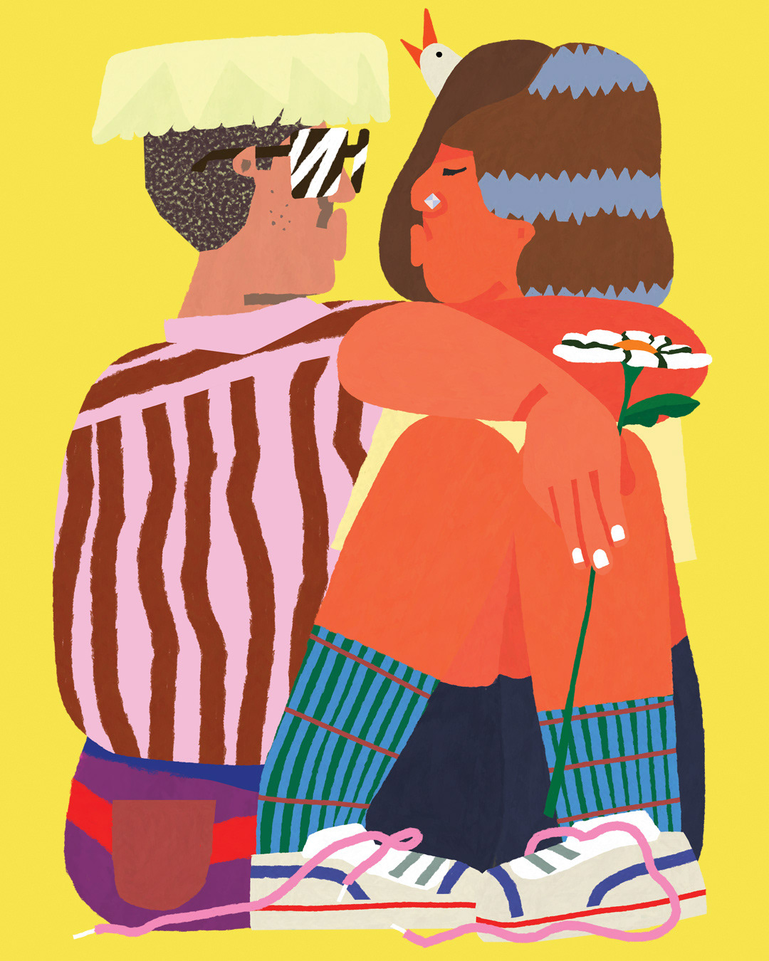 Amor de Verano argentina buenos aires Character design  color El Recoleta Love Mural poster print