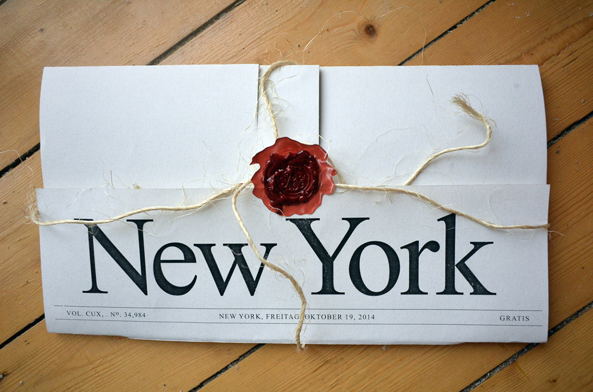 New York Times News Paper Zeitung flyer skandal nzz