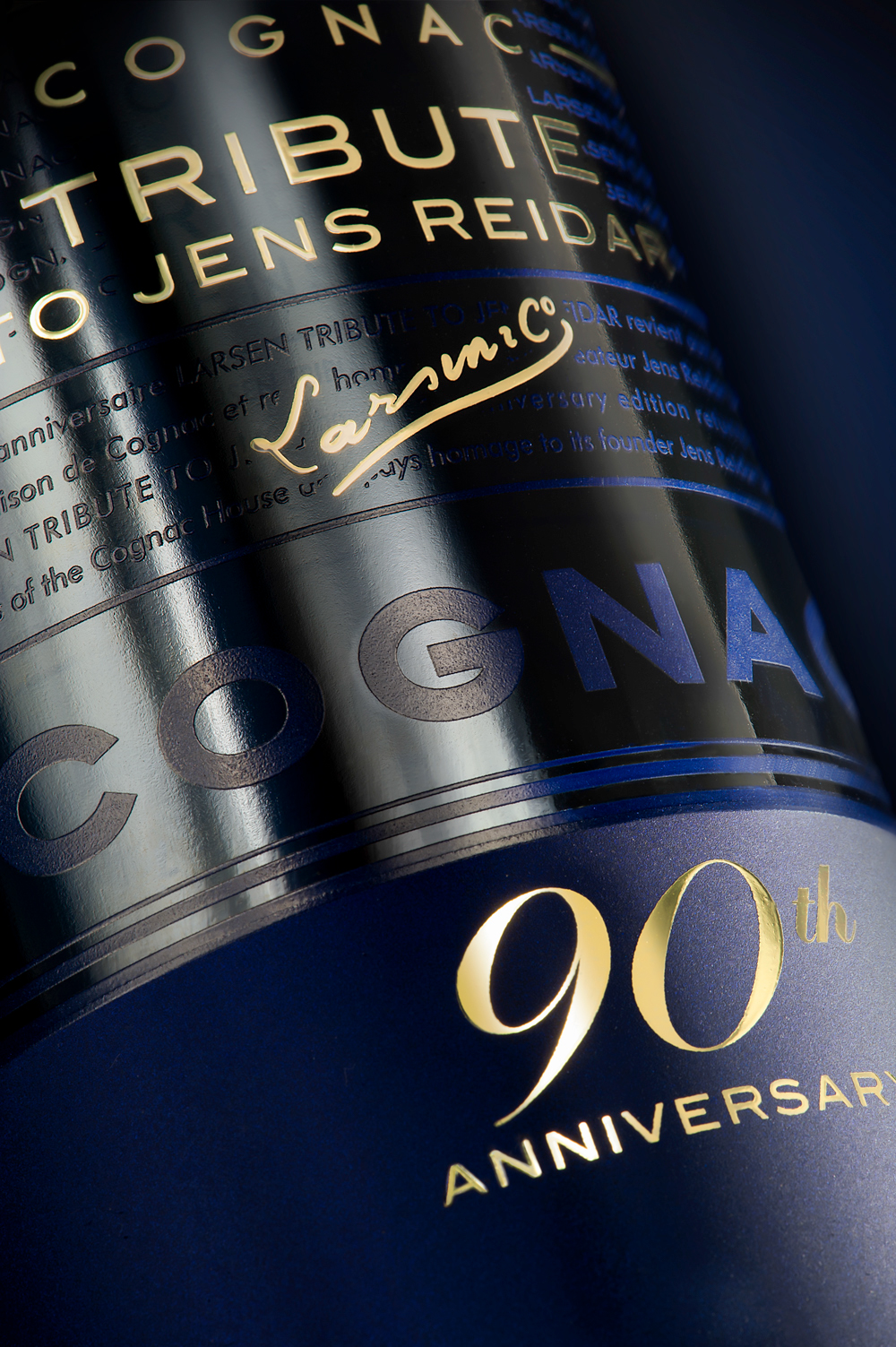 Cognac larsen tribute jens reidar norway france spirit valley Linea Packaging agency