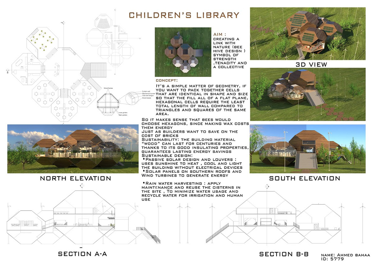 revit 3dmax architecture Render modern Library design exterior 3D deconstruction deconstructivism
