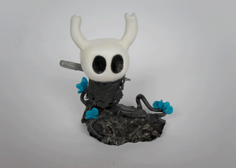 polymer clay fanart game hollow knight biscuit jogo art arte Character personagem