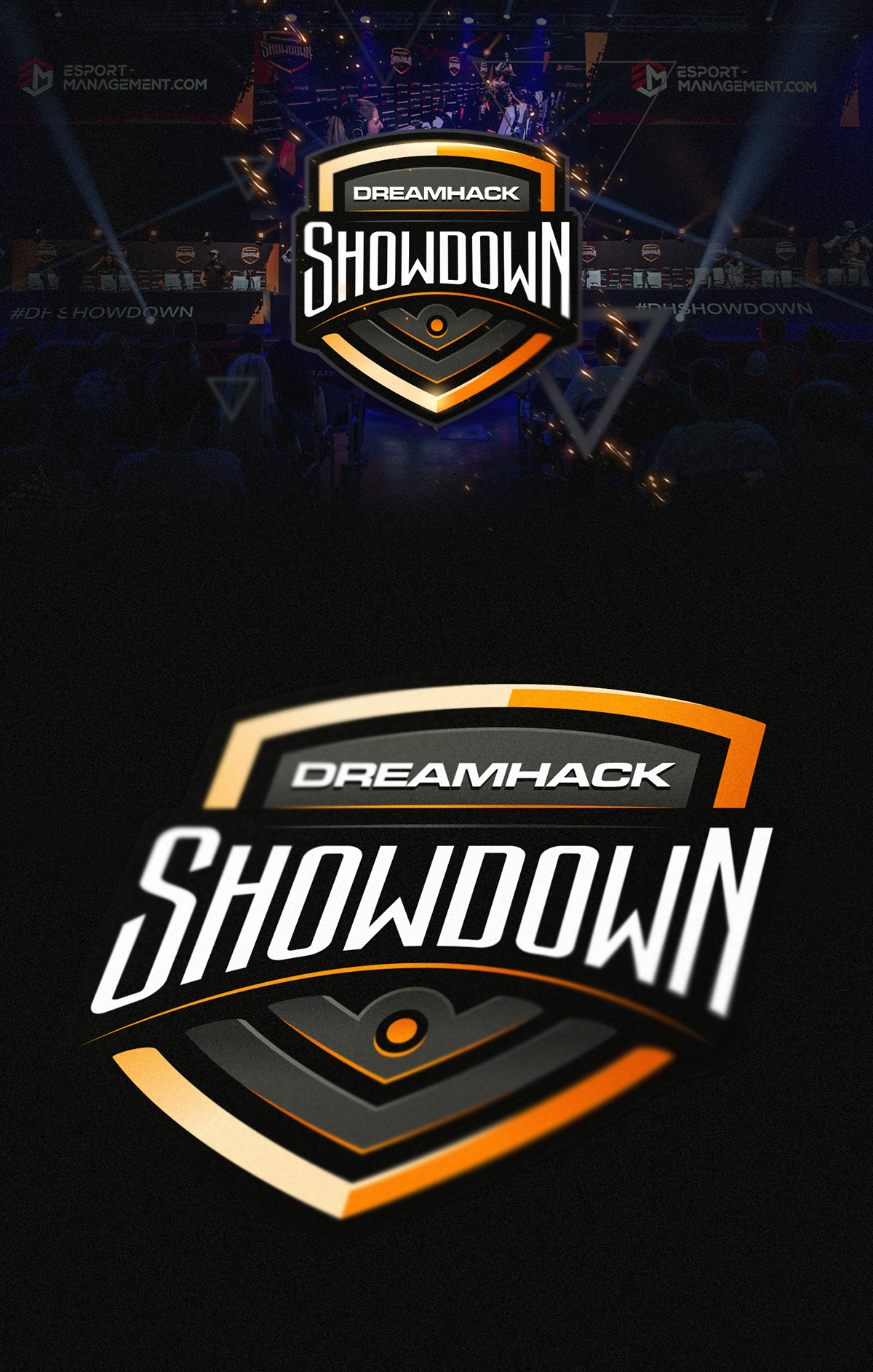 Sports logo esports logo  badge mark dreamhack Showdown Tournament mascot logo logo branding 