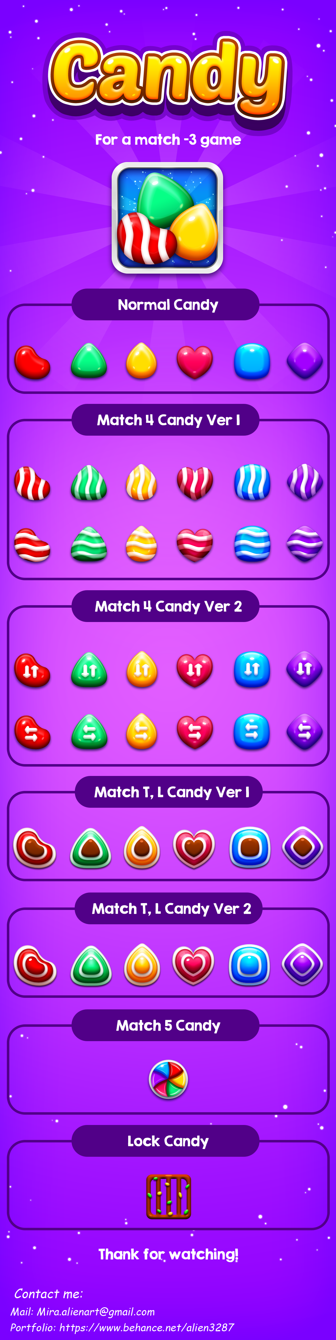Assets Game: Candy on Behance