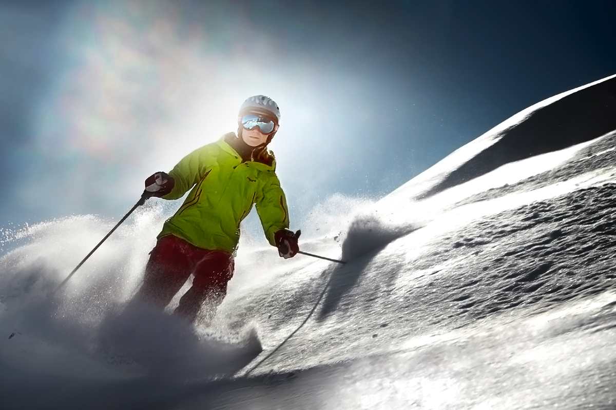 Ski snow winter sport Wintersport extrem sport Alpin skiing slope skis Mono White alps