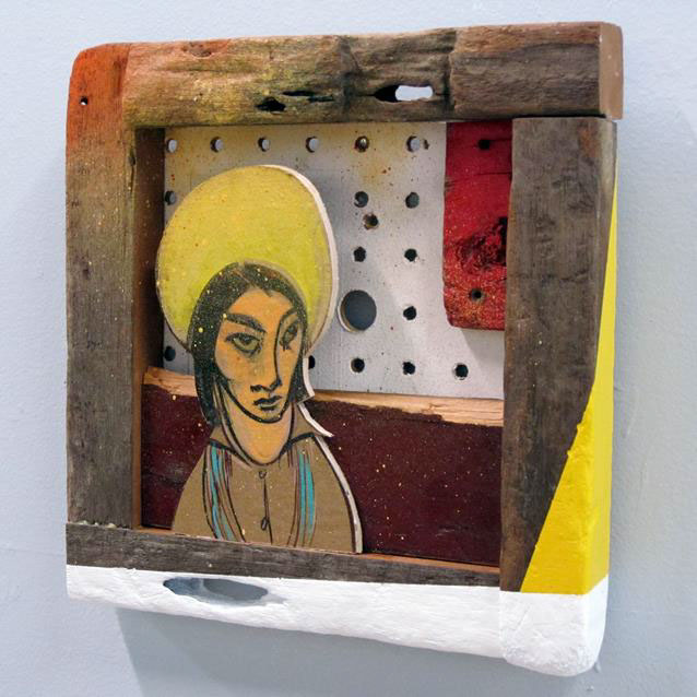 reuse re-purpose recycle upcycle Found objects wood salvaged Assemblage humor Collaboration collage