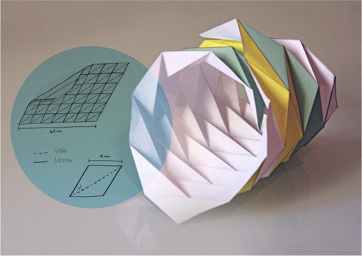 collapse paper Tessellation light tassellazione  Carta geometria luce