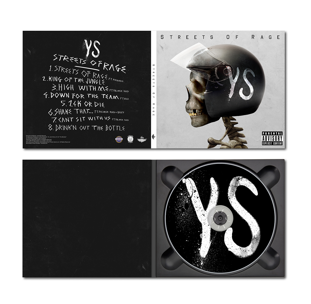 Adobe Portfolio ys streets of rage skull Painted photoshop Helmet type Album cover rapper jack crossing