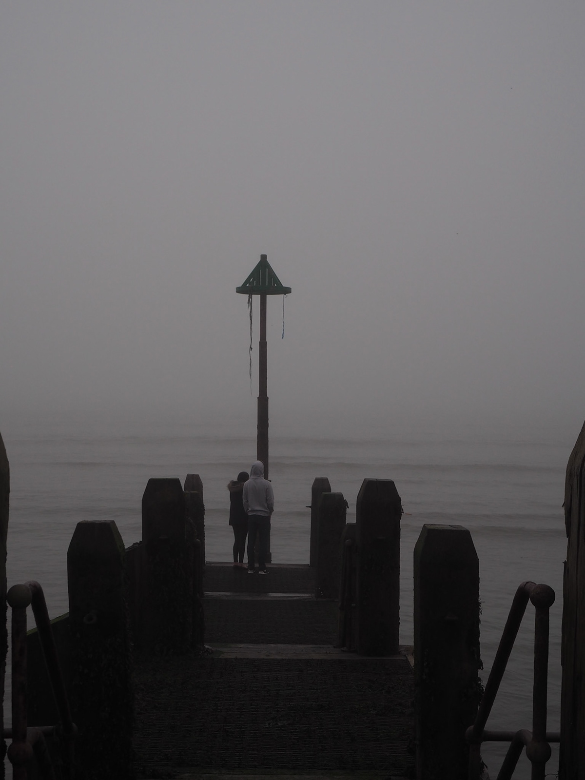 aberystwyth beach Castle fog monument mysterious pier sea Shadows Street