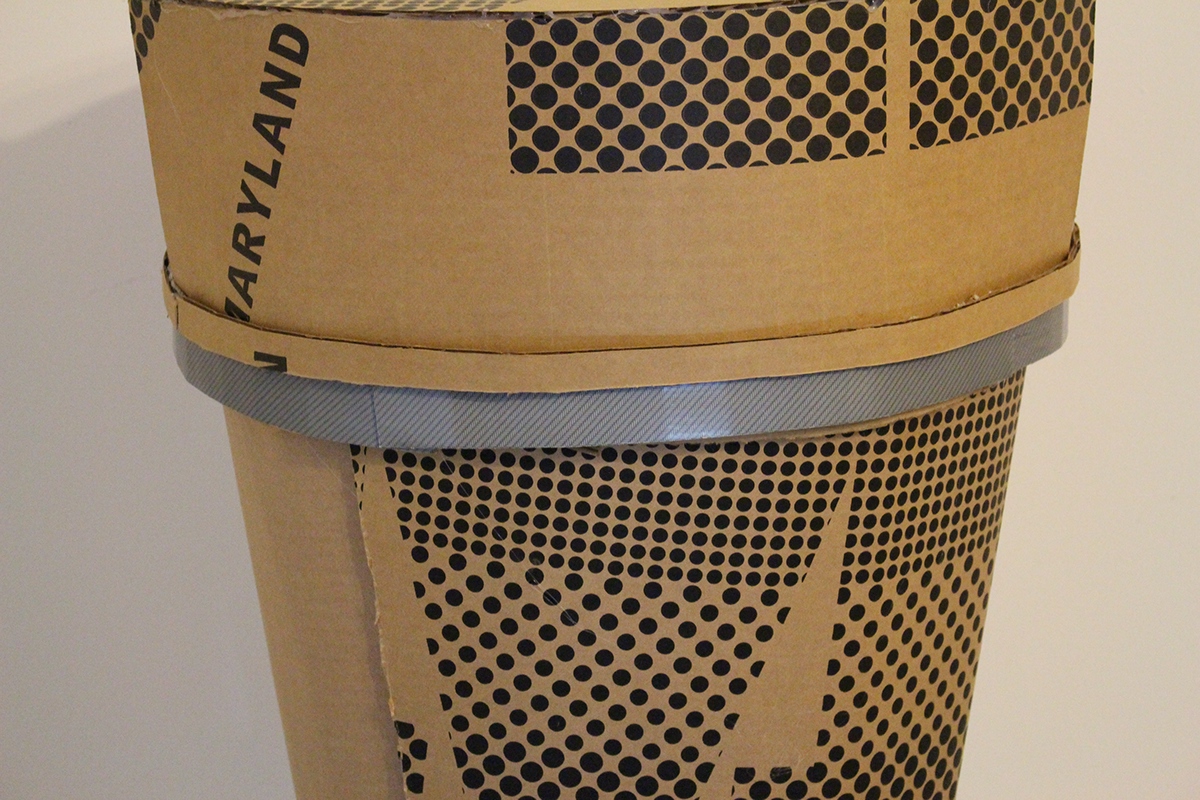 sculpture cardboard Coffee cup
