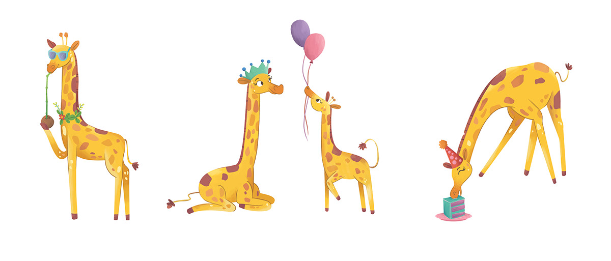 activity book animals children books children illustration giraffes Igloo books kidlitart