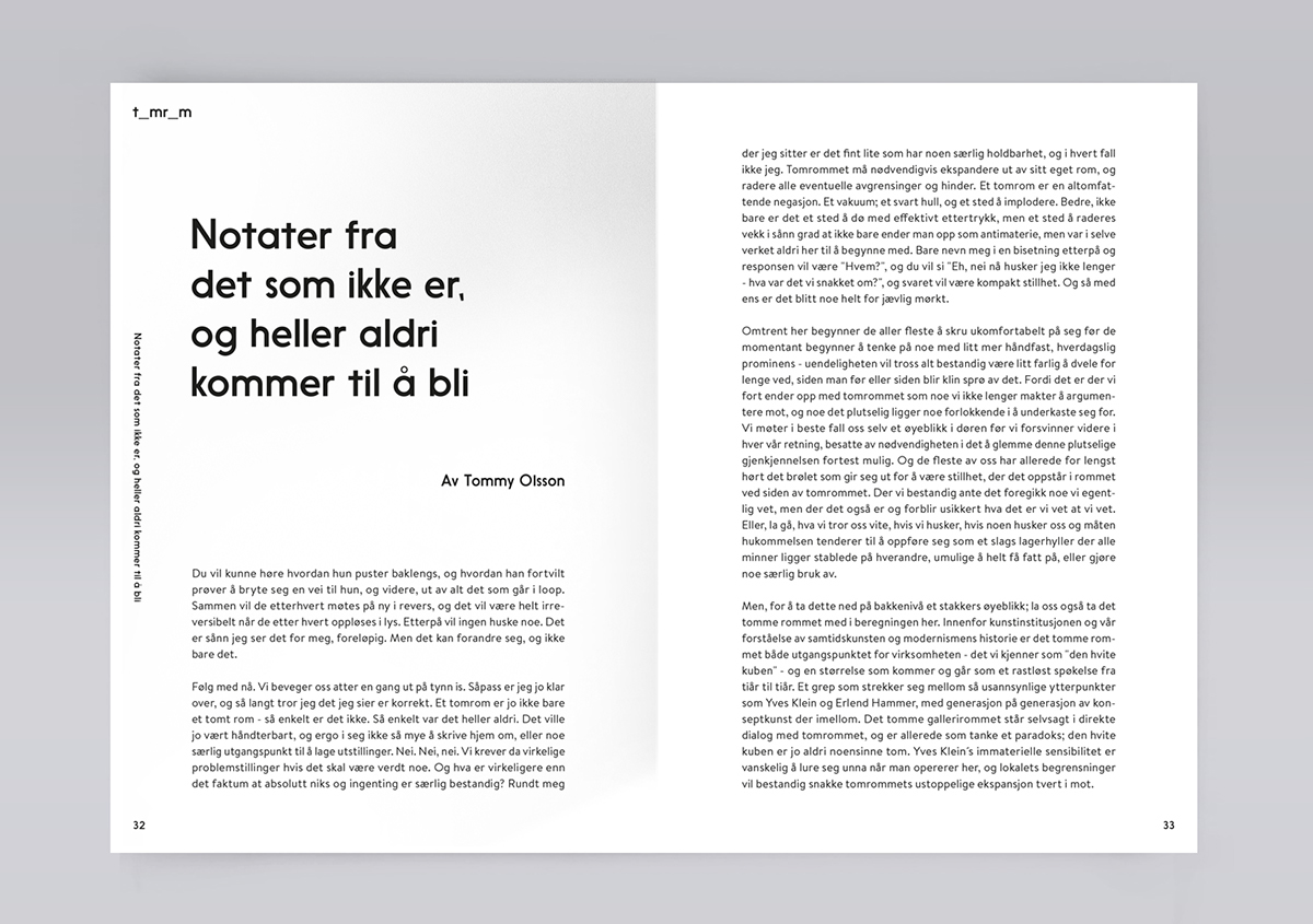 art contemporary norway Layout book