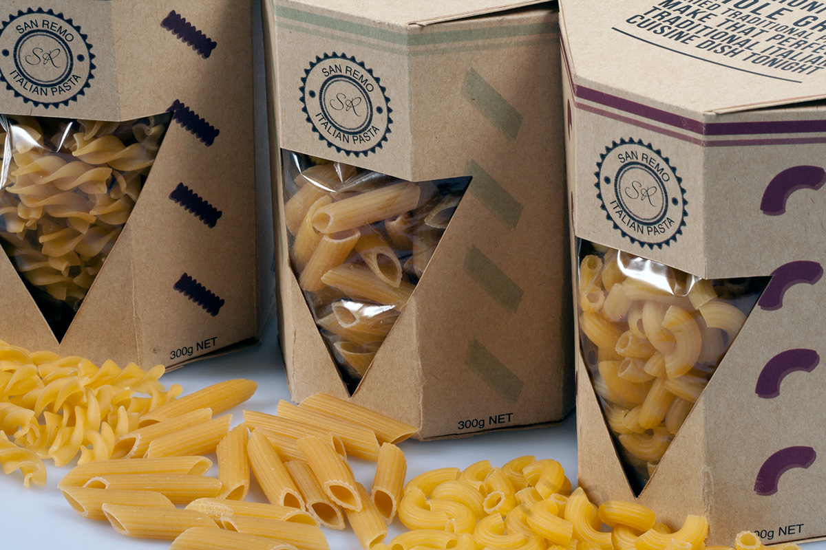 product design  pasta boxes Pasta branding  package design  crafting die cut die line