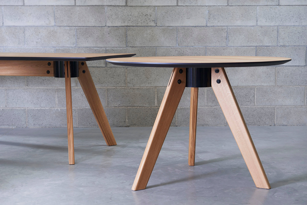 dining table Dutch design LUGI marc th van der voorn Steel Wood