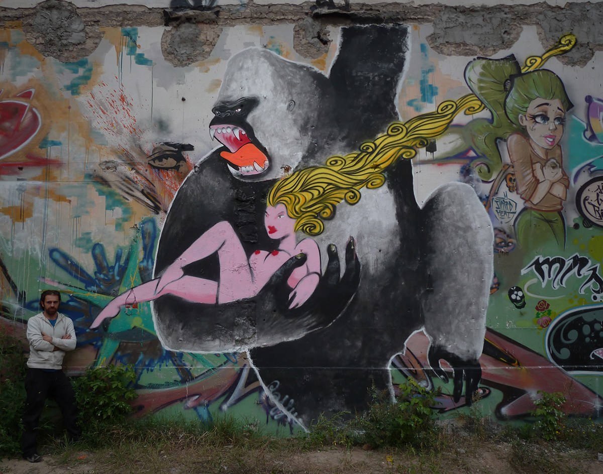 King Kong berlin graffiti