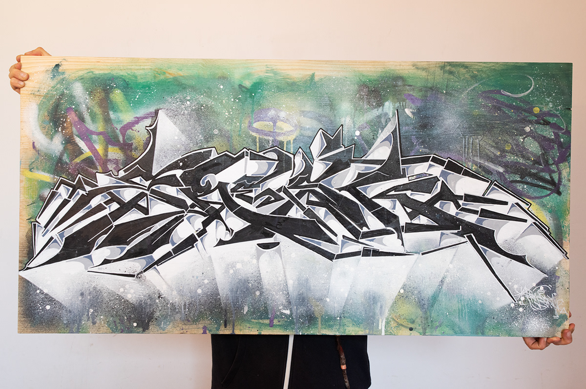 Graffiti Style letters stylewriting painting   canvas wood traditional art artforsale
