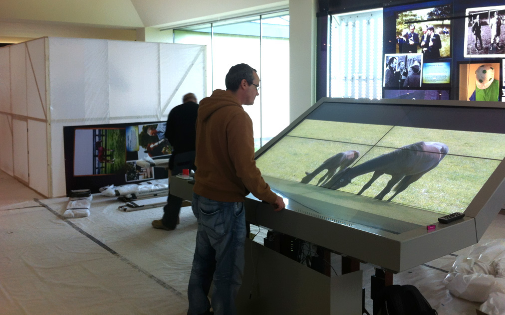 TIM smith my poor brain interactive horse digital installation Exhibition  touch table