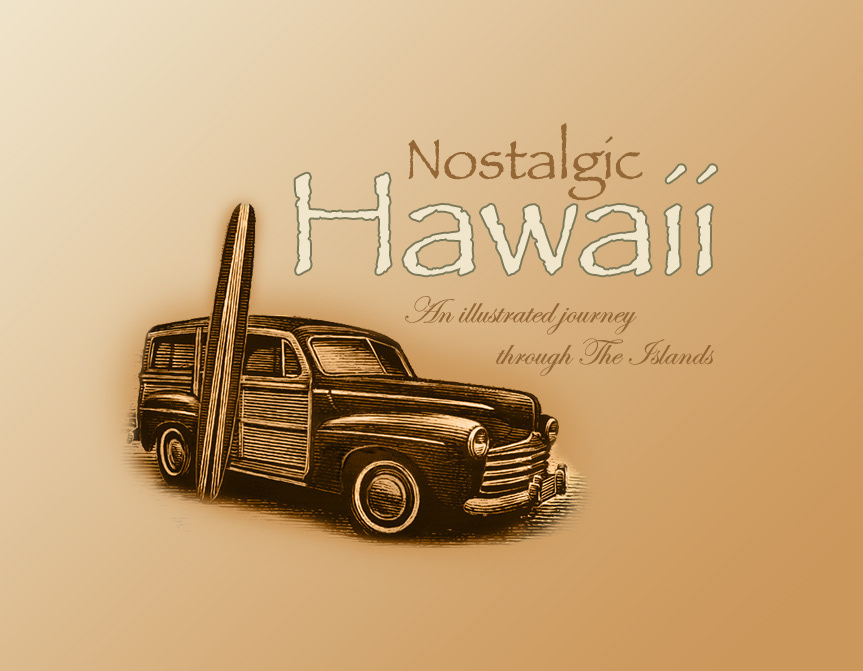 scratchboard HAWAII hawaiiana oahu Hula maui Kauai aloha Tropical