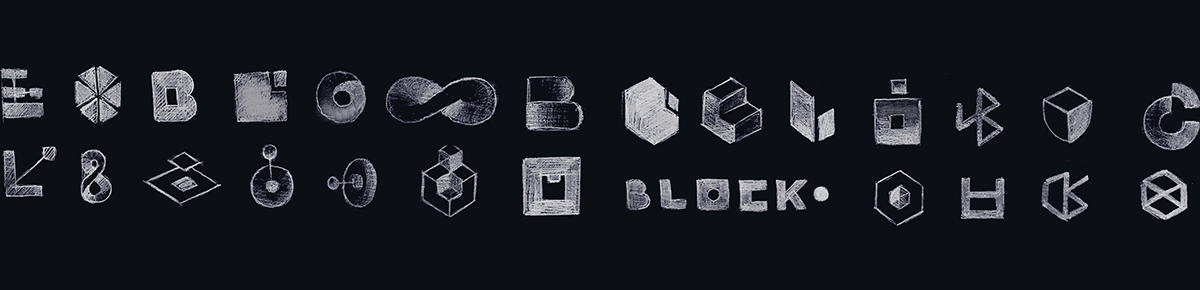 bitcoin blockchain Ico visual identity brand guidelines logo ethereum enterprise Isometric