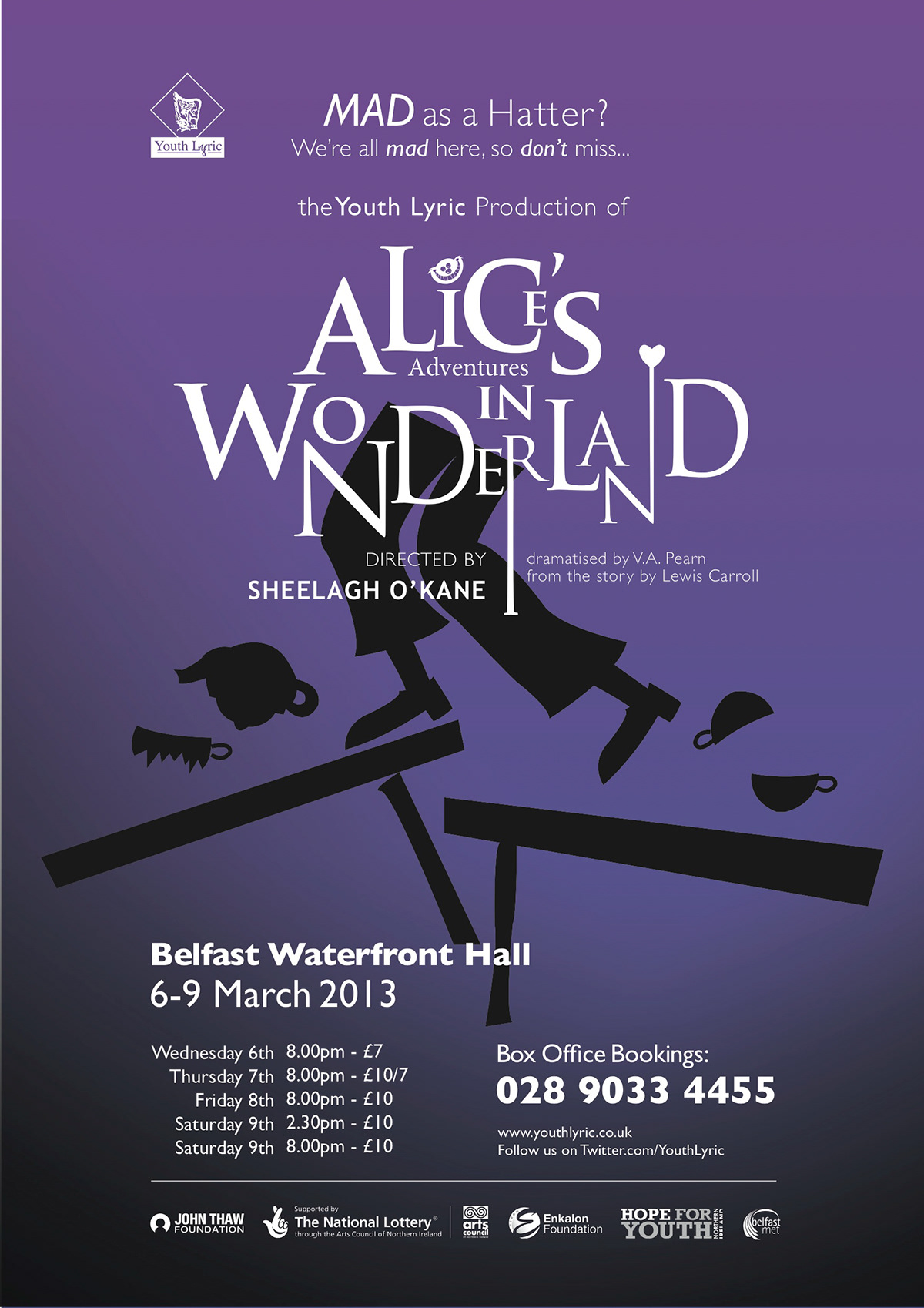 Theatre Poster Design alice in wonderland poster