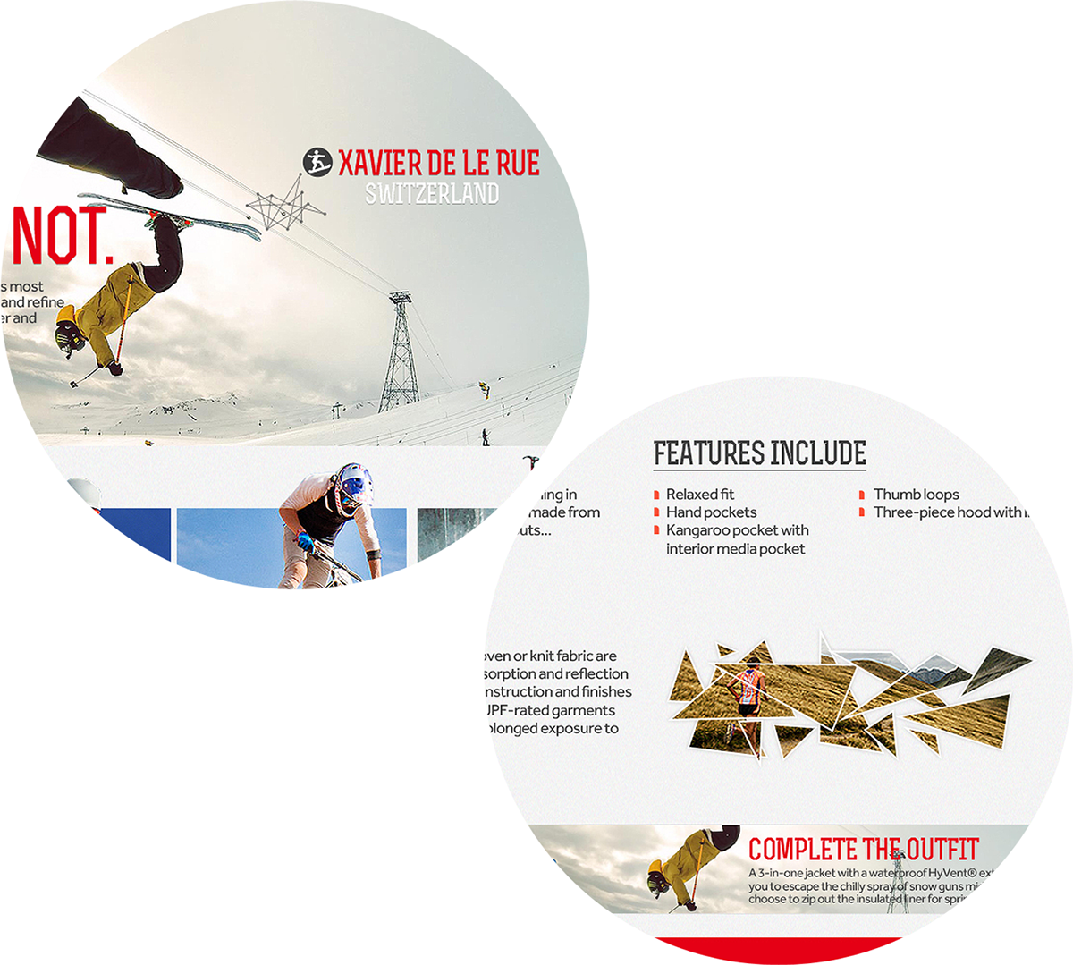 snowboard northface Layout web site design Outdoor snow Outerwear Art Director explorer men motion ux UI