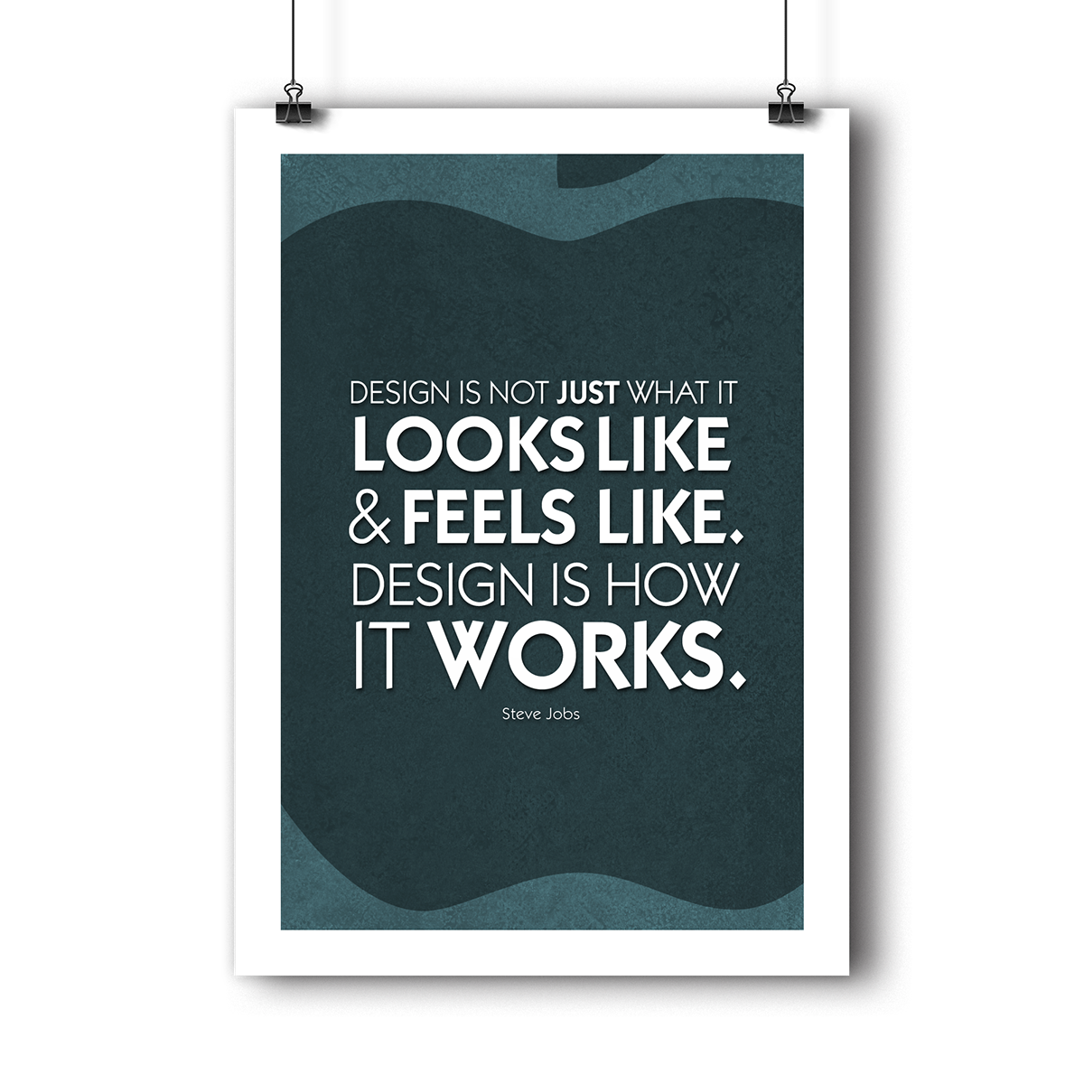 Quotes motivational mock up mock poster unsplash apple Hunter S Thompson zig ziglar popular quote design