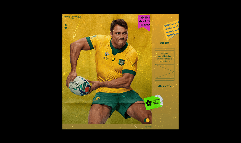 Rugby rugby world cup south africa Asics springboks Australia wallabies japan world cup move as one digital