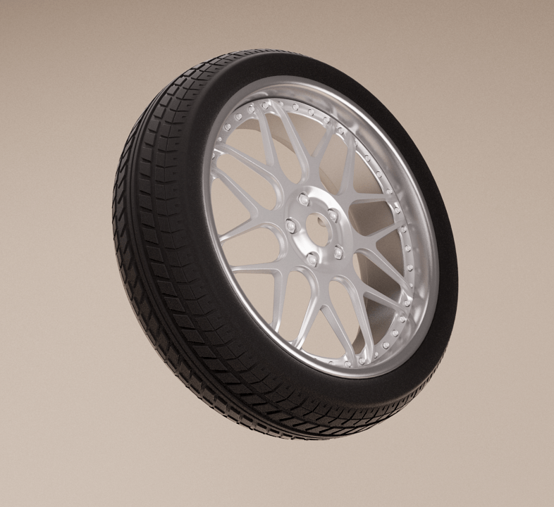 3ds max model tyre optimazed mesh wheel eye Matches box Render