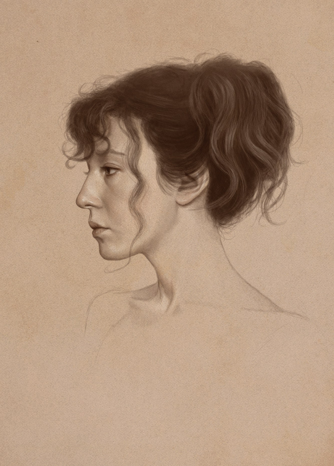 Drawing  digital illustration sketch portrait ILLUSTRATION  Realistic drawing Realism figurative art
