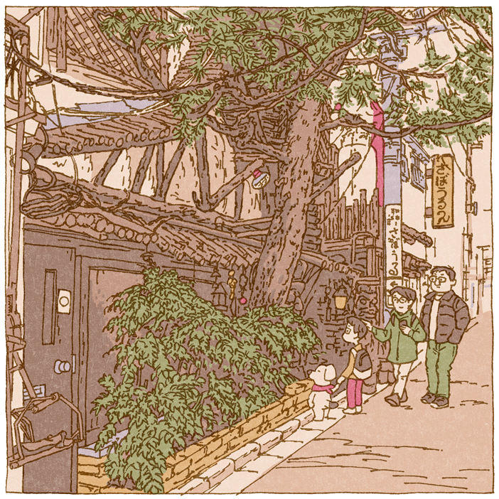 sightseeing tokyo japan illusration japonism ukiyoe 下町 イラスト pop 侘寂 Landscape 漫画 comic bandedecinee
