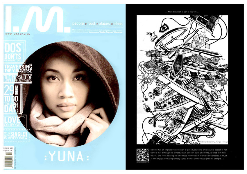 I.M MAGAZINE kelseyz troublexy magazine visual artist malaysia designer