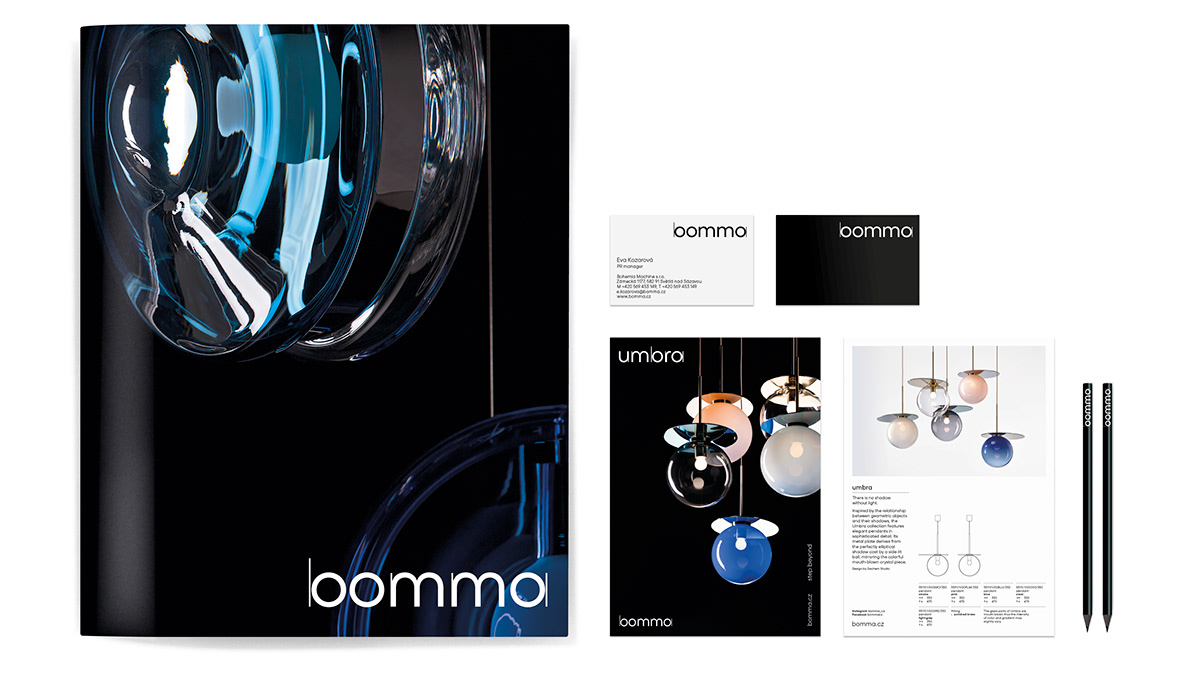 BOMMA design graphic design  identity Work  glassmaking Czech Republic studio najbrt
