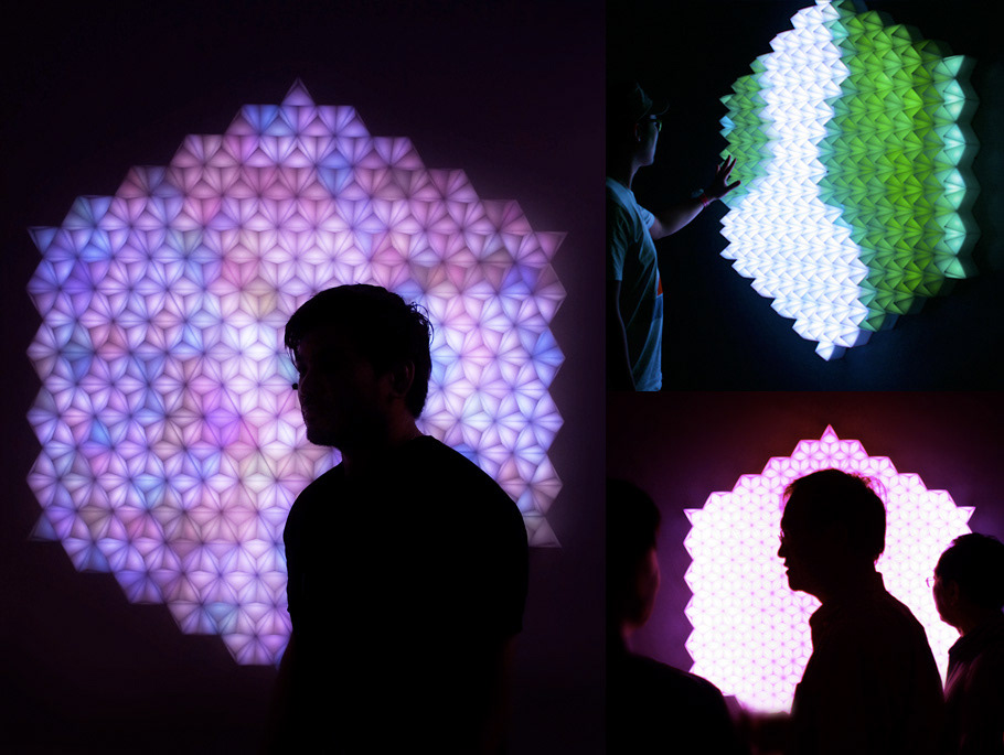 Angles  art installation  interactive led light Captured