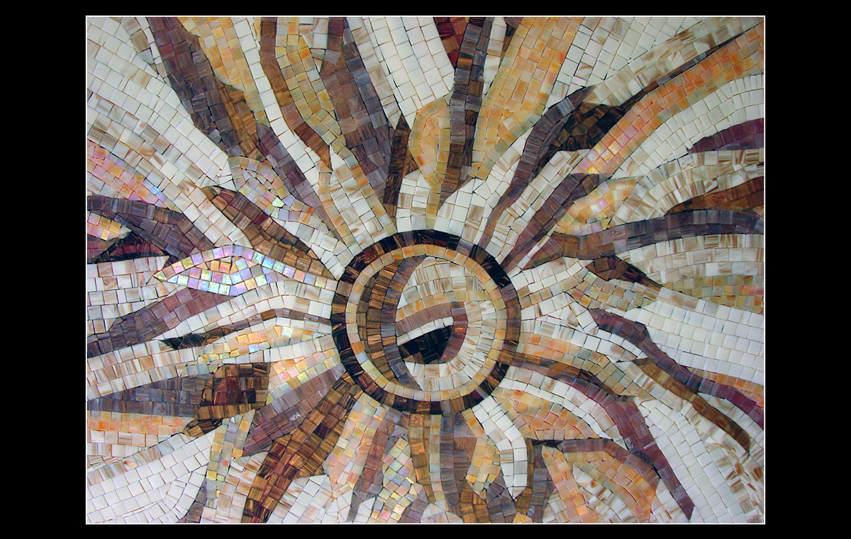 Art mosaic mosaic glass tile handmade