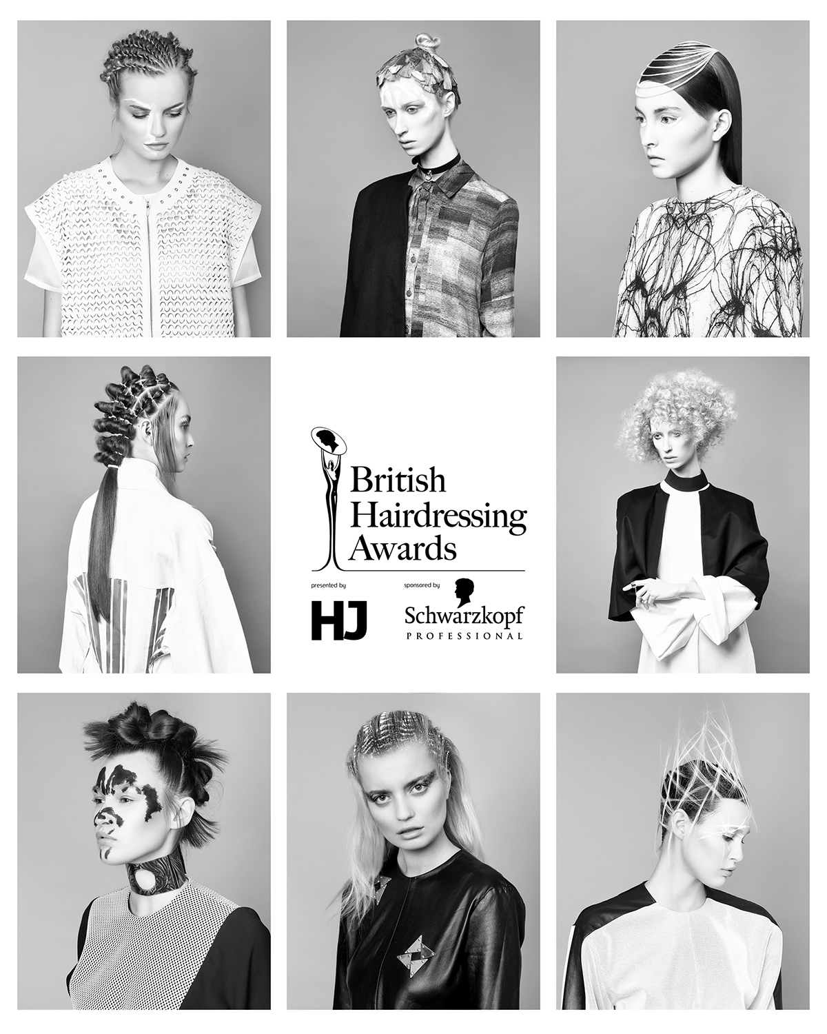 hair photography British Hair Awards hair collection black and white Minimalism minimalist photography Studio Photography manchester UK