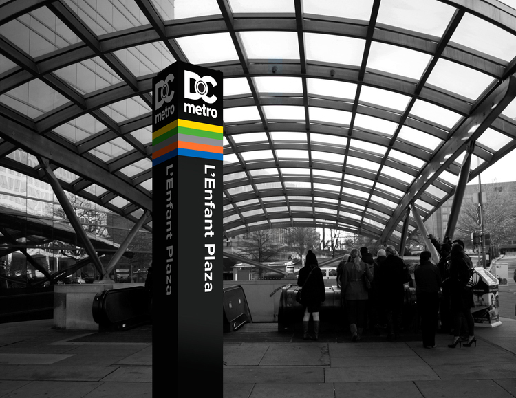 information design Signage maps sign washington dc metro map redesign