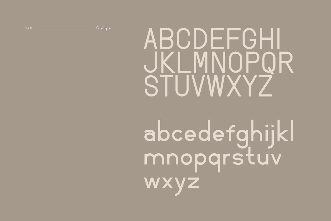 font minimalist modern sans serif