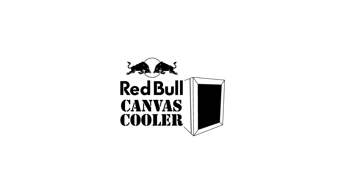 Red Bull Curates canvas cooler #canvascooler logo
