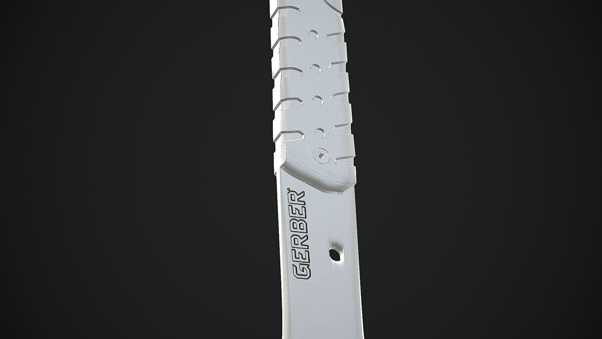 knife Blade tomahawk 3D gerber
