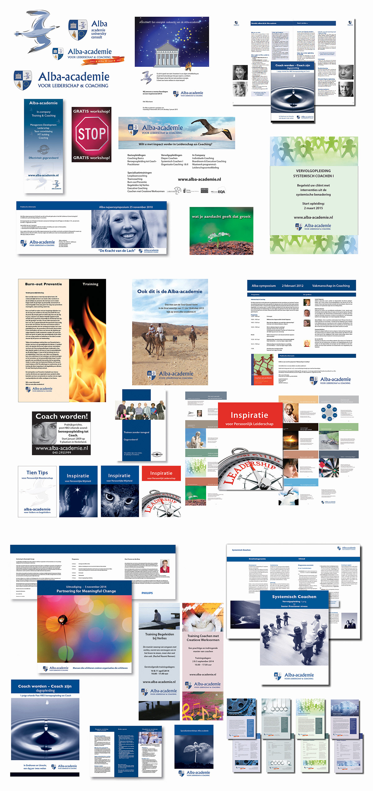 grafisch ontwerp dtp Advertenties flyers brochures Alba-academie Adobe Portfolio