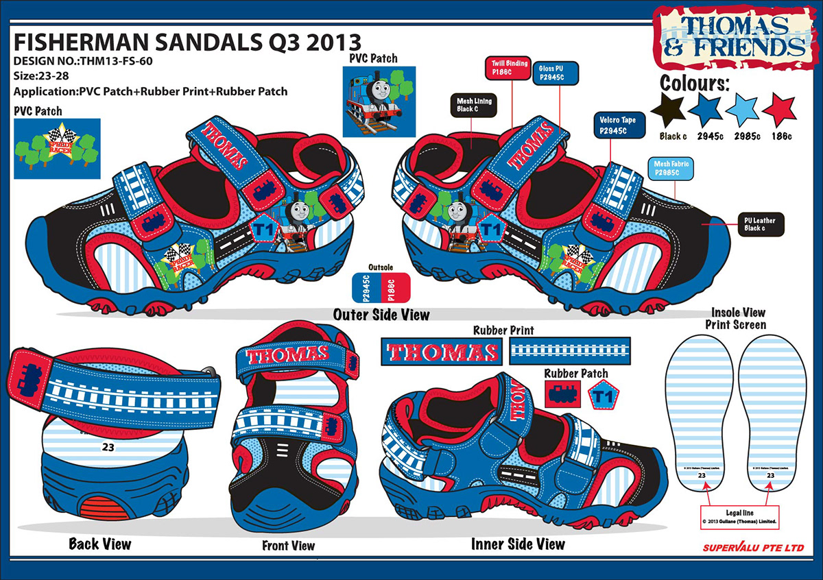 paul frank Sandals Thomas and Friends transformer Product Applications styleguide